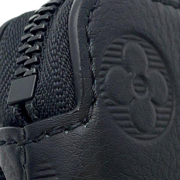 ルイヴィトン ショルダーバッグ モノグラム・シャドウ レースアップ・ポーチ M12601 LOUIS VUITTON ポシェット 黒 ブラック