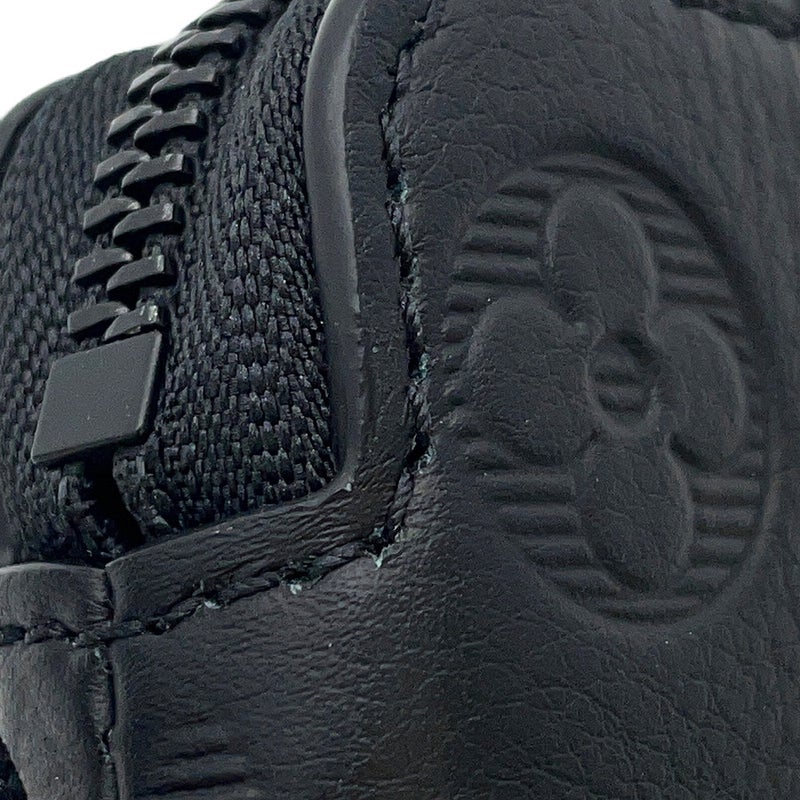 ルイヴィトン ショルダーバッグ モノグラム・シャドウ レースアップ・ポーチ M12601 LOUIS VUITTON ポシェット 黒 ブラック