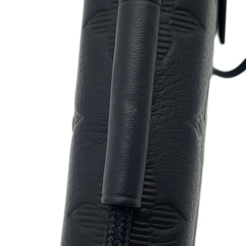 ルイヴィトン ショルダーバッグ モノグラム・シャドウ レースアップ・ポーチ M12601 LOUIS VUITTON ポシェット 黒 ブラック