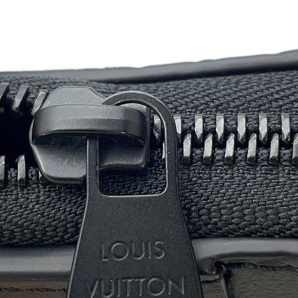 ルイヴィトン ショルダーバッグ モノグラム・シャドウ レースアップ・ポーチ M12601 LOUIS VUITTON ポシェット 黒 ブラック