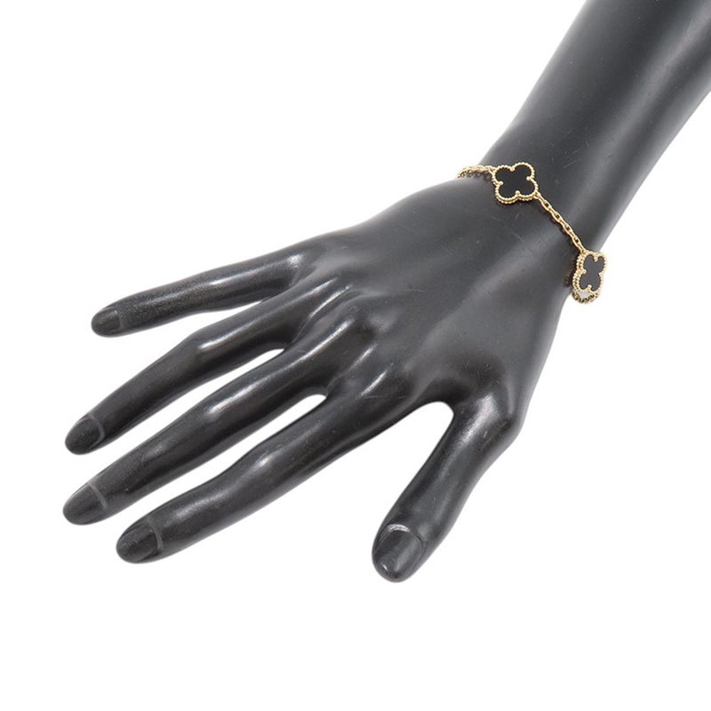 ヴァンクリーフ＆アーペル ブレスレット ヴィンテージ アルハンブラ ブレスレット 5モチーフ オニキス K18YG VCARA41300