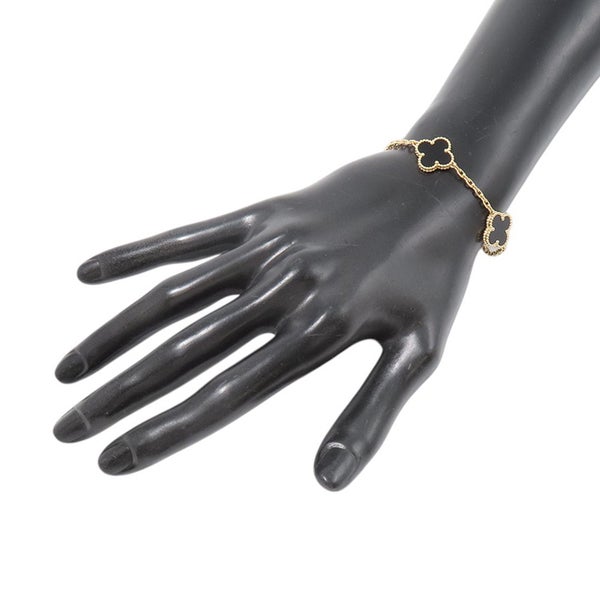 ヴァンクリーフ＆アーペル ブレスレット ヴィンテージ アルハンブラ ブレスレット 5モチーフ オニキス K18YG VCARA41300