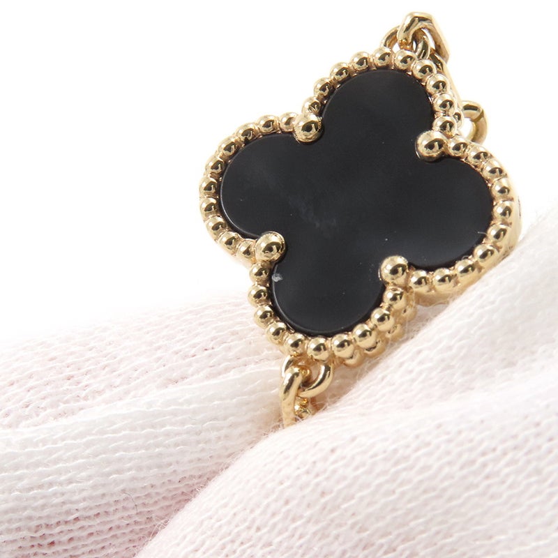 ヴァンクリーフ＆アーペル ブレスレット ヴィンテージ アルハンブラ ブレスレット 5モチーフ オニキス K18YG VCARA41300