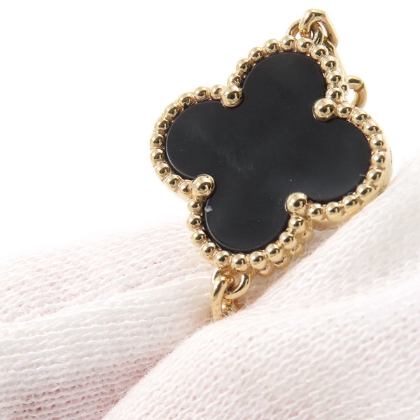 ヴァンクリーフ＆アーペル ブレスレット ヴィンテージ アルハンブラ ブレスレット 5モチーフ オニキス K18YG VCARA41300