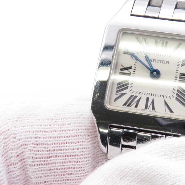 カルティエ サントスドゥモワゼルSM W25064Z5 Cartier 腕時計 ベージュ文字盤