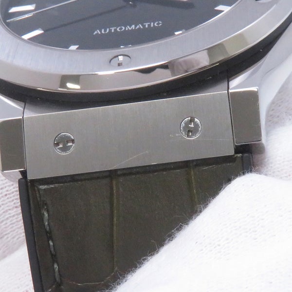 ウブロ クラシック・フュージョン チタニウム グリーン 511.NX.8970.LR HUBLOT 腕時計 グリーン文字盤