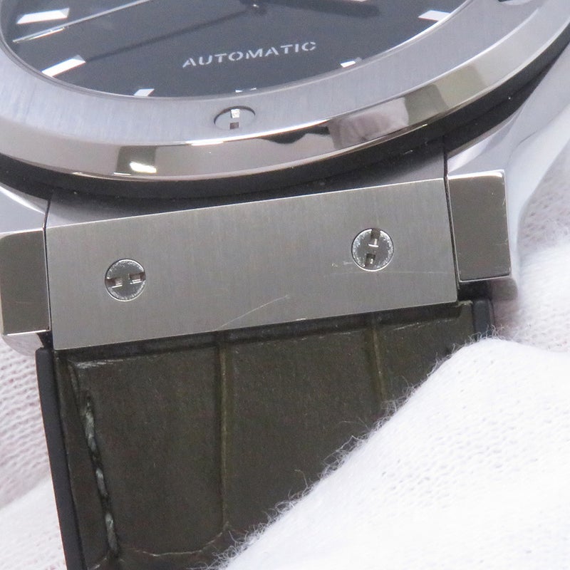 ウブロ クラシック・フュージョン チタニウム グリーン 511.NX.8970.LR HUBLOT 腕時計 グリーン文字盤