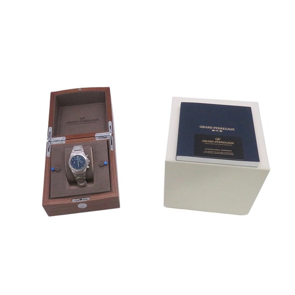 ジラールペルゴ ロレアート クロノグラフ 81020-11-431-11A GIRARD-PERREGAUX 腕時計 ブルー文字盤