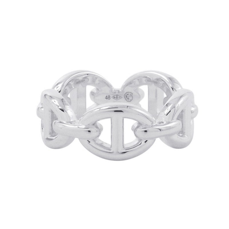 エルメス リング シェーヌダンクル アンシェネPM Enchainee SV925シルバー リングサイズ48 HERMES ジュエリー