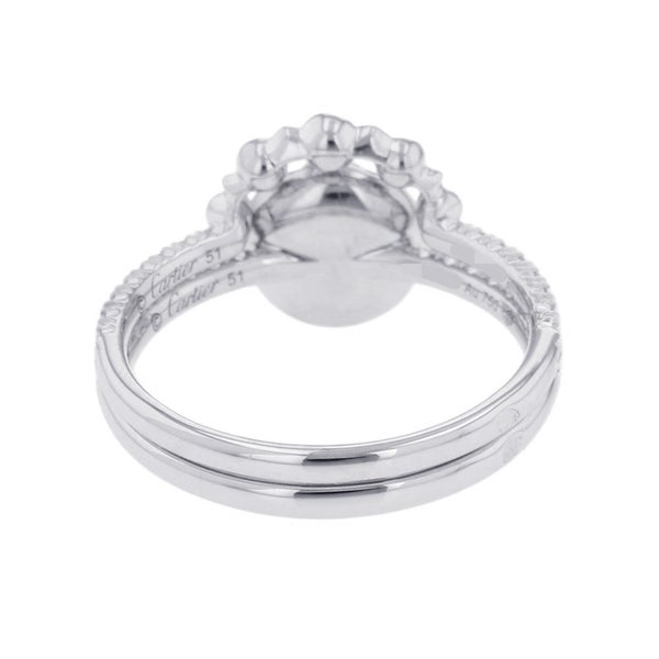 カルティエ リング エタンセル ドゥ カルティエ 2連 ダイヤモンド K18WGホワイトゴールド サイズ51 B4223100 指輪