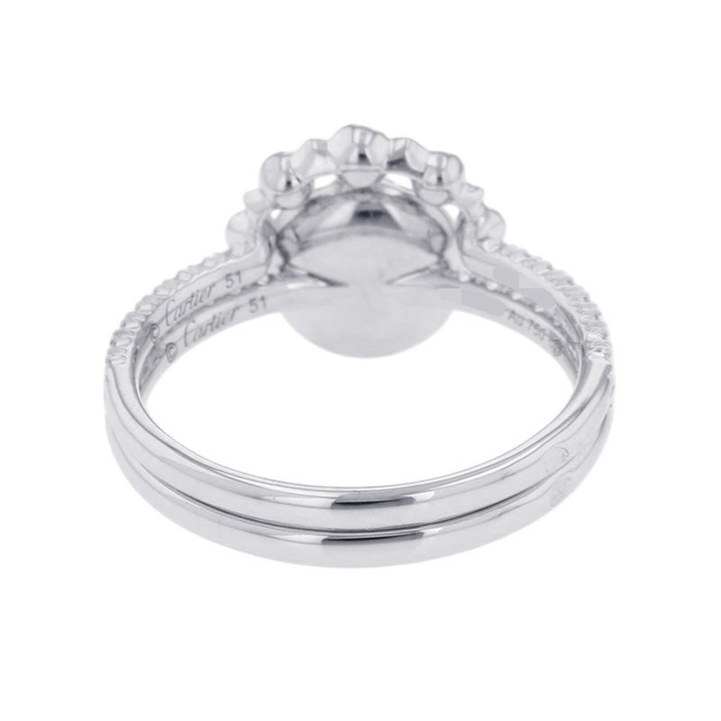 カルティエ リング エタンセル ドゥ カルティエ 2連 ダイヤモンド K18WGホワイトゴールド サイズ51 B4223100 指輪