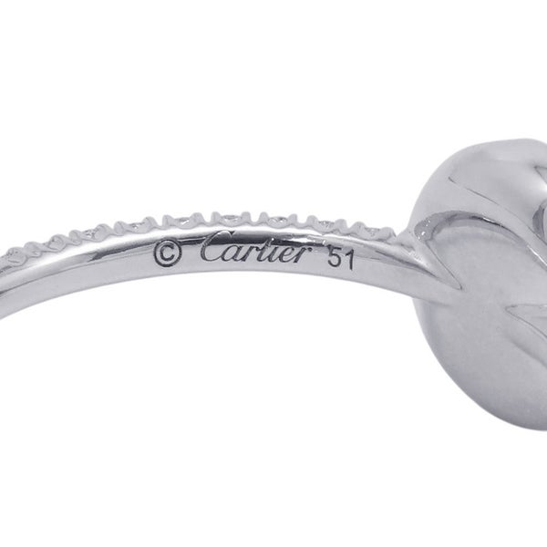 カルティエ リング エタンセル ドゥ カルティエ 2連 ダイヤモンド K18WGホワイトゴールド サイズ51 B4223100 指輪