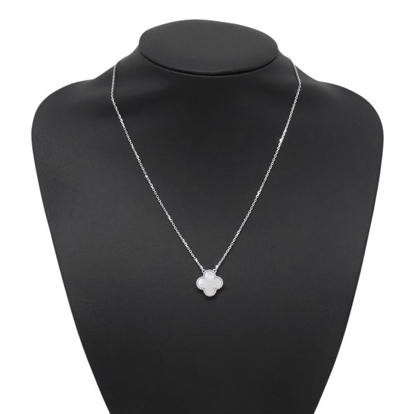 ヴァンクリ ネックレス ヴィンテージ アルハンブラ マザーオブパール K18WGホワイトゴールド VCARF48700 ペンダント