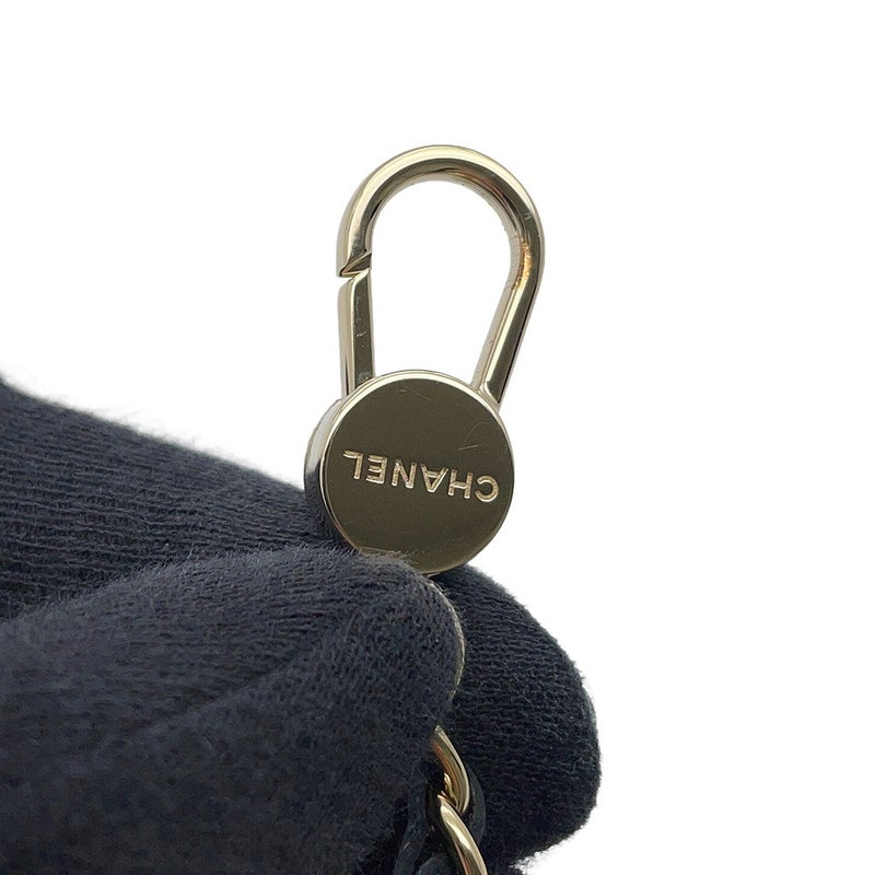 シャネル バッグチャーム ココマーク マトラッセ ミニバッグ ラムスキン AP4760 CHANEL ミニポーチ 小物入れ 黒