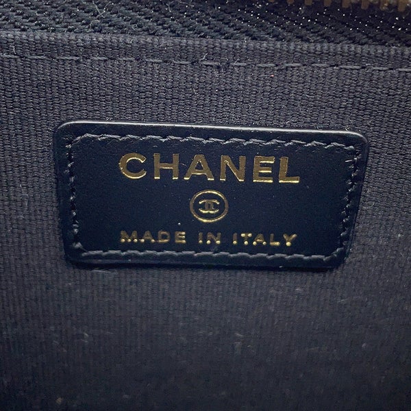 シャネル コインケース ココマーク マトラッセ フラグメントケース キャビアスキン AP5015 カードケース 黒