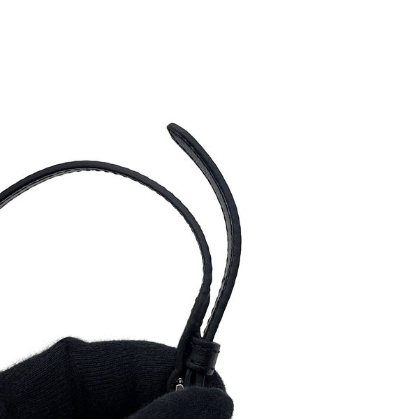 プラダ ハンドバッグ 巾着バッグ ラインストーン スタッズ ビーズ ナイロン 1BE067 PRADA 2ｗayショルダーバッグ 黒