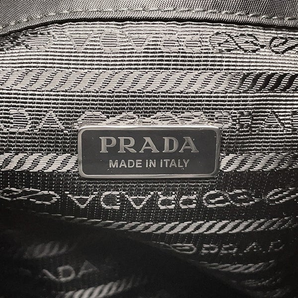 プラダ ハンドバッグ 巾着バッグ ラインストーン スタッズ ビーズ ナイロン 1BE067 PRADA 2ｗayショルダーバッグ 黒