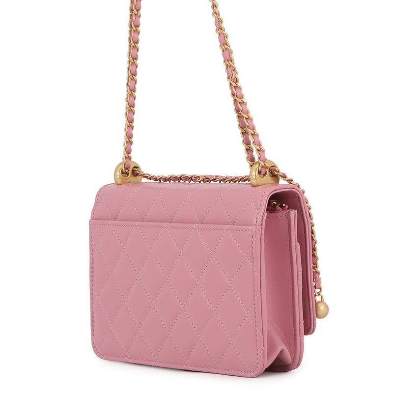 シャネル チェーンウォレット マトラッセ ココマーク ラムスキン AP2289 CHANEL ショルダーバッグ 財布