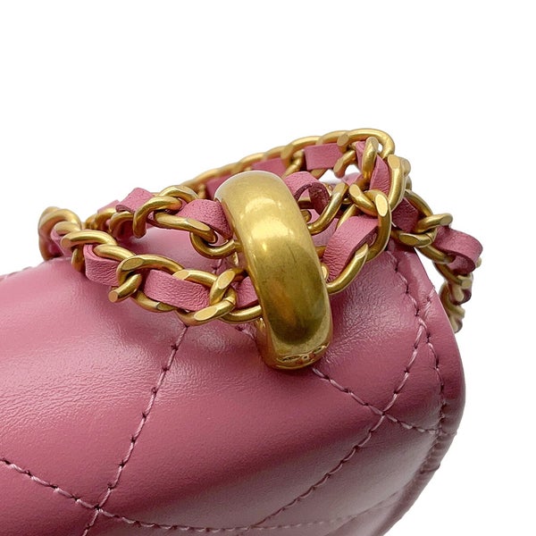 シャネル チェーンウォレット マトラッセ ココマーク ラムスキン AP2289 CHANEL ショルダーバッグ 財布