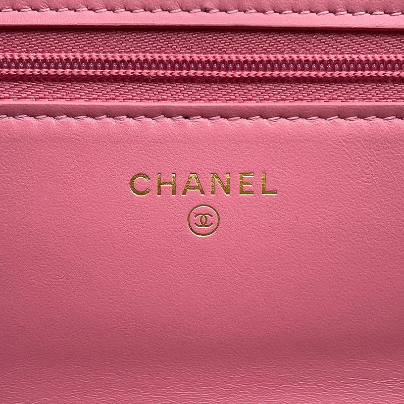 シャネル チェーンウォレット マトラッセ ココマーク ラムスキン AP2289 CHANEL ショルダーバッグ 財布