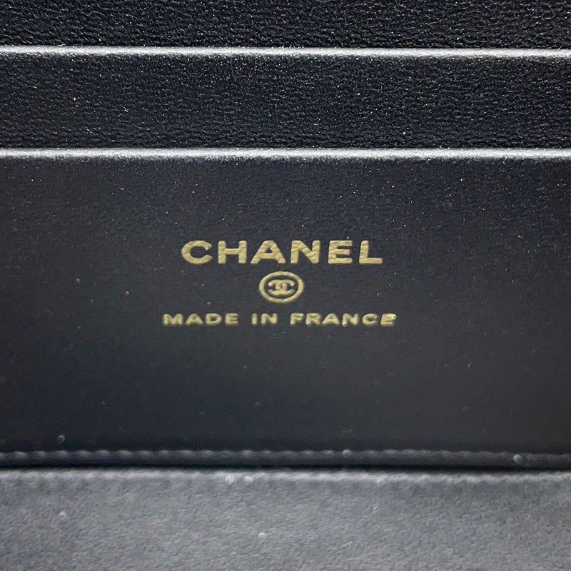 シャネル チェーンショルダーバッグ マトラッセ ココマーク ヴァニティケース ラムスキン AP2199 CHANEL バッグ 黒