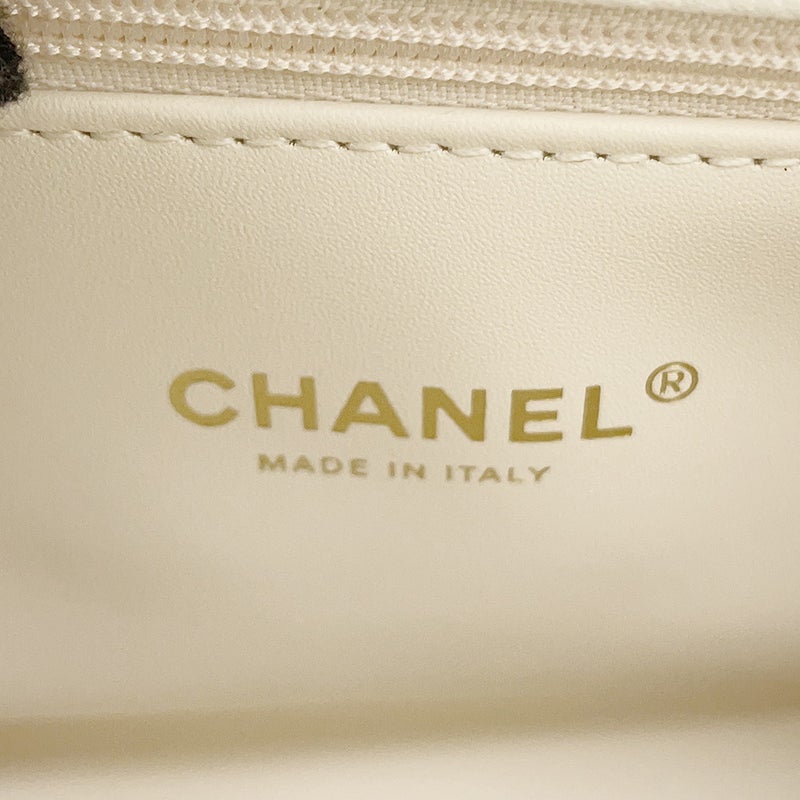 シャネル ハンドバッグ マトラッセ ココマーク ココハンドル キャビアスキン A92990 CHANEL 2wayショルダー 白
