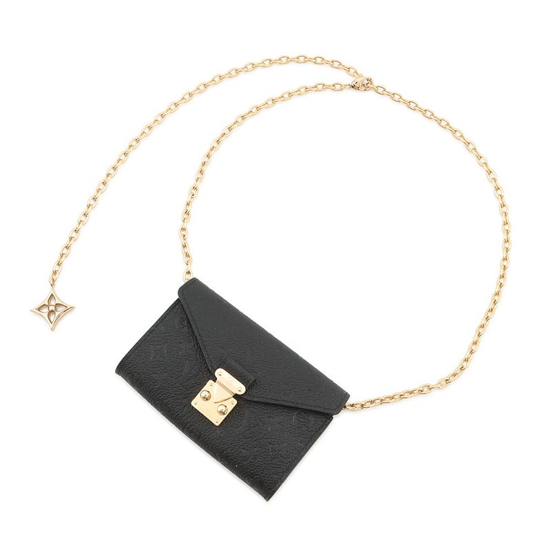 ルイヴィトン チェーンベルト モノグラム・アンプラント ベルト・ポシェット・メティス M4717Z ヴィトン ベルト ミニバッグ ウエストポーチ