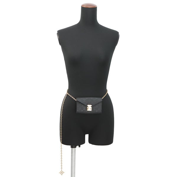 ルイヴィトン チェーンベルト モノグラム・アンプラント ベルト・ポシェット・メティス M4717Z ヴィトン ベルト ミニバッグ ウエストポーチ