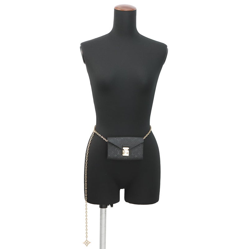 ルイヴィトン チェーンベルト モノグラム・アンプラント ベルト・ポシェット・メティス M4717Z ヴィトン ベルト ミニバッグ ウエストポーチ