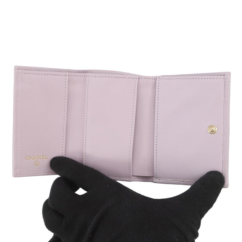 シャネル 三つ折り財布 マトラッセ ココマーク クラシック スモール フラップ ウォレット AP0230 CHANEL 財布
