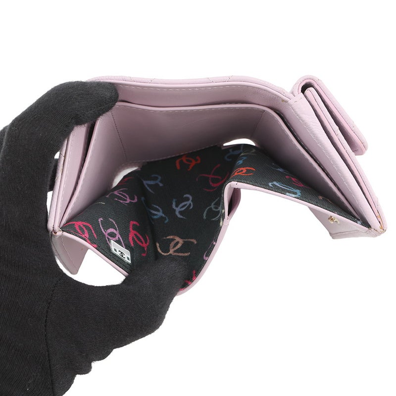 シャネル 三つ折り財布 マトラッセ ココマーク クラシック スモール フラップ ウォレット AP0230 CHANEL 財布