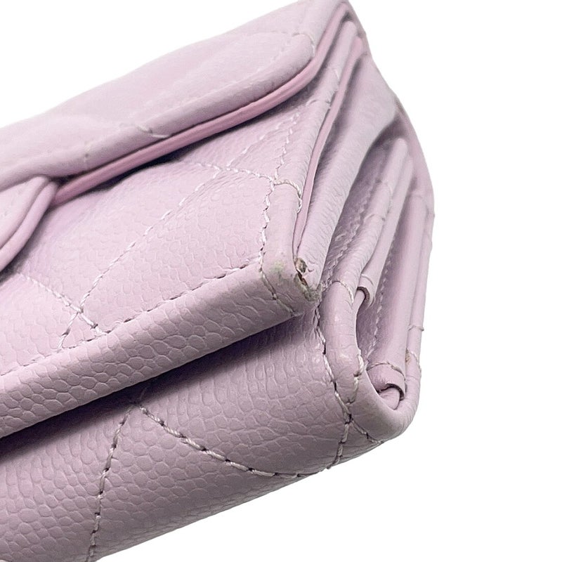 シャネル 三つ折り財布 マトラッセ ココマーク クラシック スモール フラップ ウォレット AP0230 CHANEL 財布