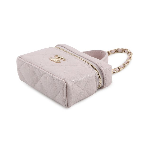 シャネル バッグチャーム ココマーク マトラッセ クラシック ミニバッグ チャーム キャビアスキン AP4897 CHANEL 小物入れ