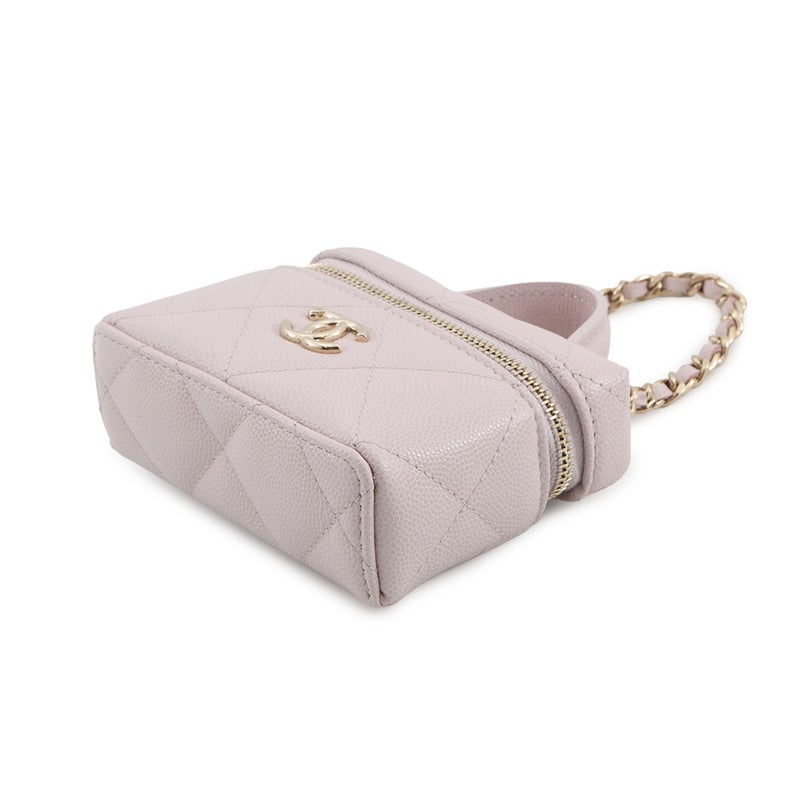 シャネル バッグチャーム ココマーク マトラッセ クラシック ミニバッグ チャーム キャビアスキン AP4897 CHANEL 小物入れ