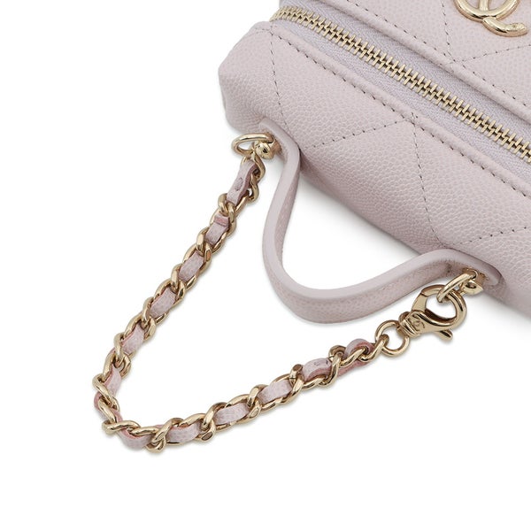 シャネル バッグチャーム ココマーク マトラッセ クラシック ミニバッグ チャーム キャビアスキン AP4897 CHANEL 小物入れ