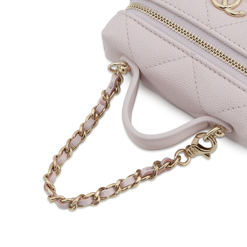 シャネル バッグチャーム ココマーク マトラッセ クラシック ミニバッグ チャーム キャビアスキン AP4897 CHANEL 小物入れ