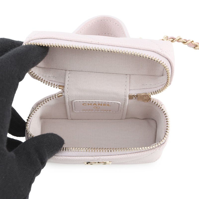 シャネル バッグチャーム ココマーク マトラッセ クラシック ミニバッグ チャーム キャビアスキン AP4897 CHANEL 小物入れ