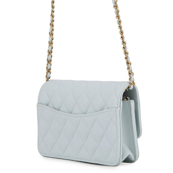 シャネル チェーンフォンケース マトラッセ ココマーク キャビアスキン AP3744 CHANEL スマホケース