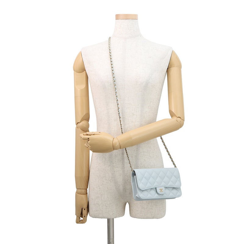 シャネル チェーンフォンケース マトラッセ ココマーク キャビアスキン AP3744 CHANEL スマホケース