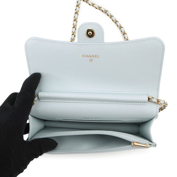 シャネル チェーンフォンケース マトラッセ ココマーク キャビアスキン AP3744 CHANEL スマホケース