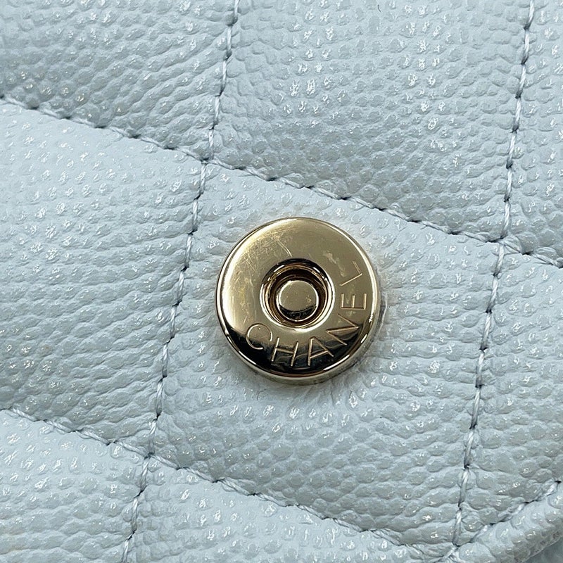 シャネル チェーンフォンケース マトラッセ ココマーク キャビアスキン AP3744 CHANEL スマホケース