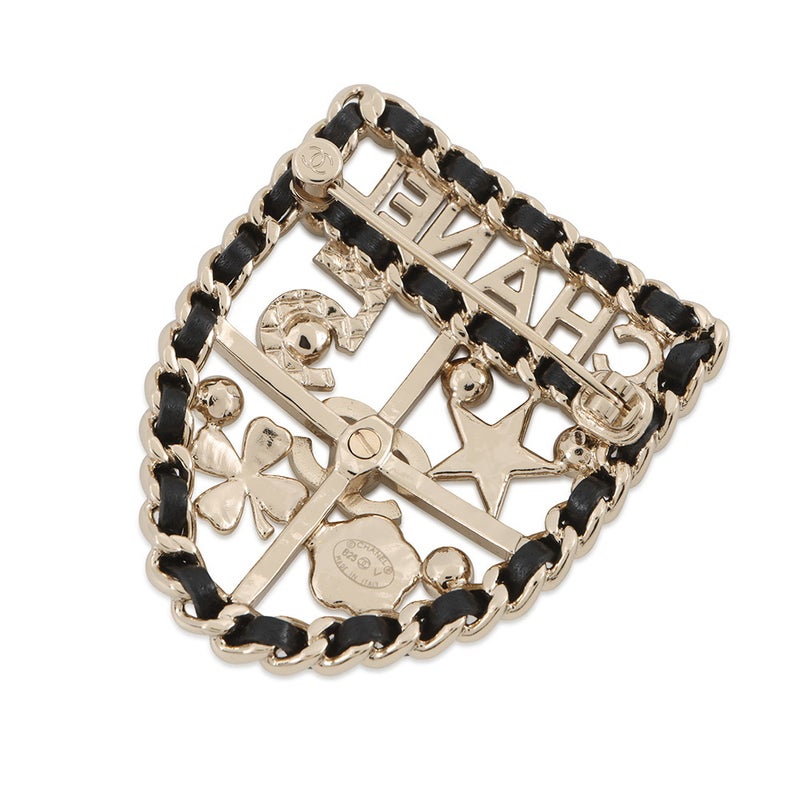 シャネル ブローチ ココマーク エンブレム アイコン ラインストーン フェイクパール B25V AB4702 CHANEL アクセサリー