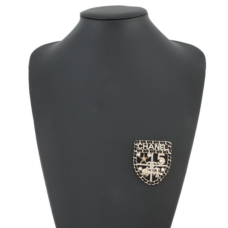 シャネル ブローチ ココマーク エンブレム アイコン ラインストーン フェイクパール B25V AB4702 CHANEL アクセサリー