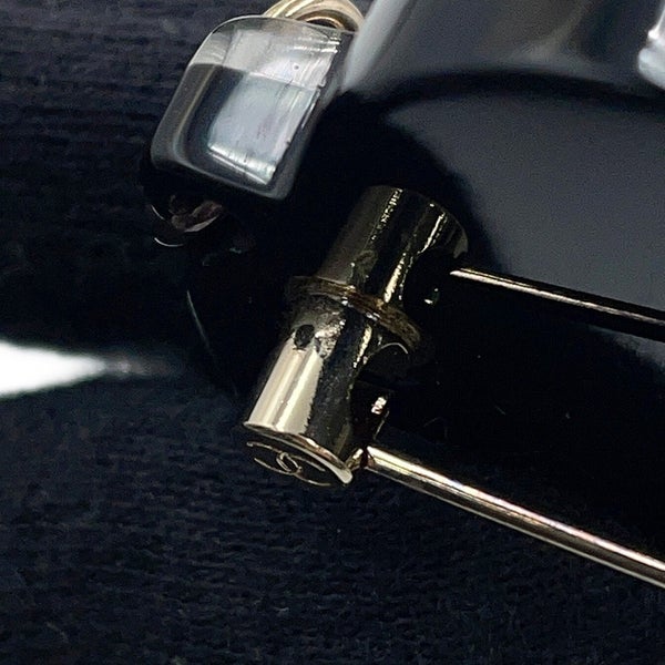 シャネル ブローチ ココマーク ロゴ チェーン ラインストーン フェイクパール D22B CHANEL アクセサリー