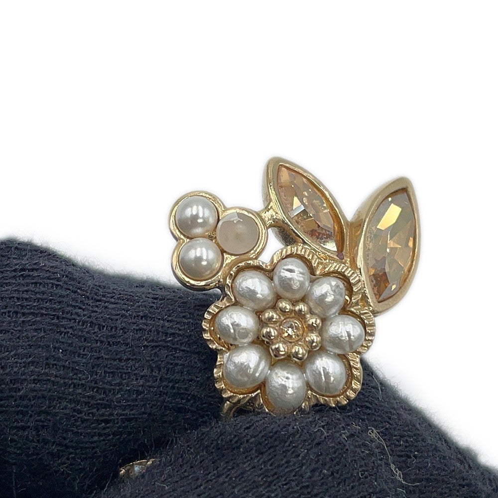 シャネル ピアス ココマーク ビジュー フラワーモチーフ フェイク