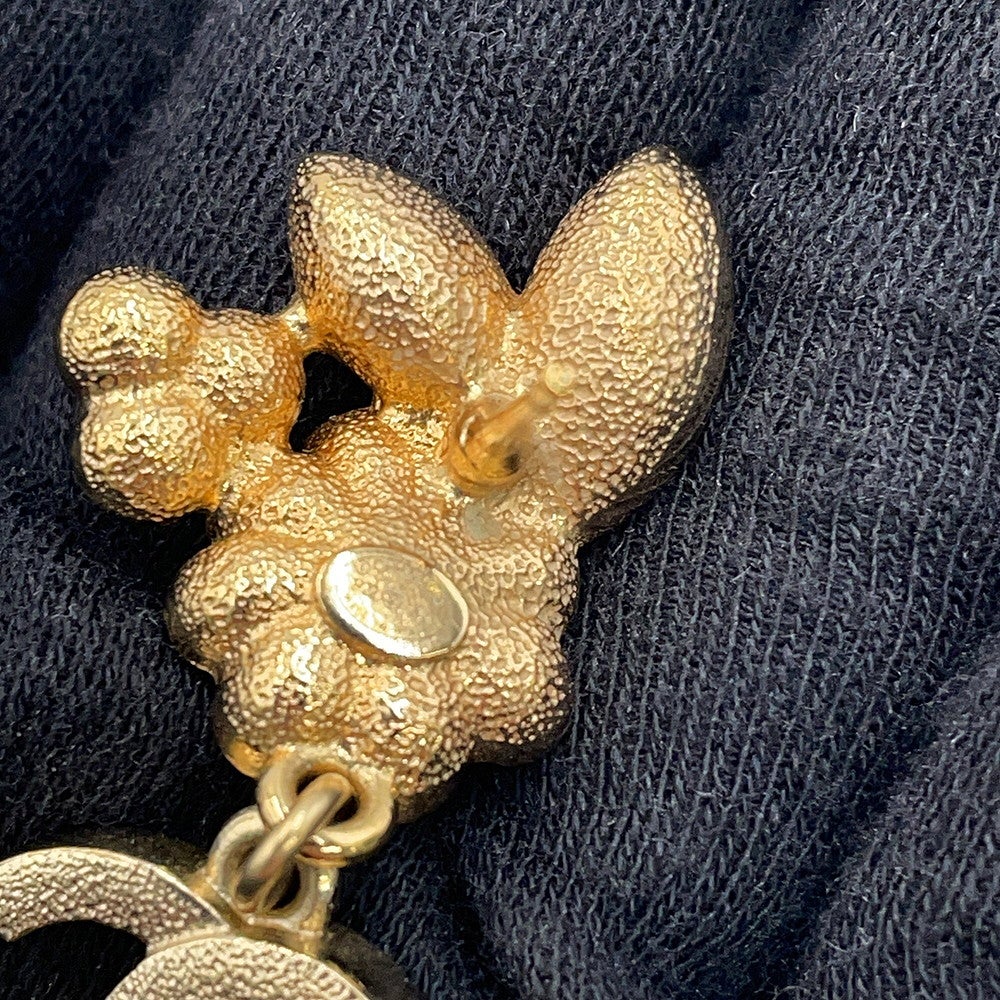 シャネル ピアス ココマーク ビジュー フラワーモチーフ フェイク