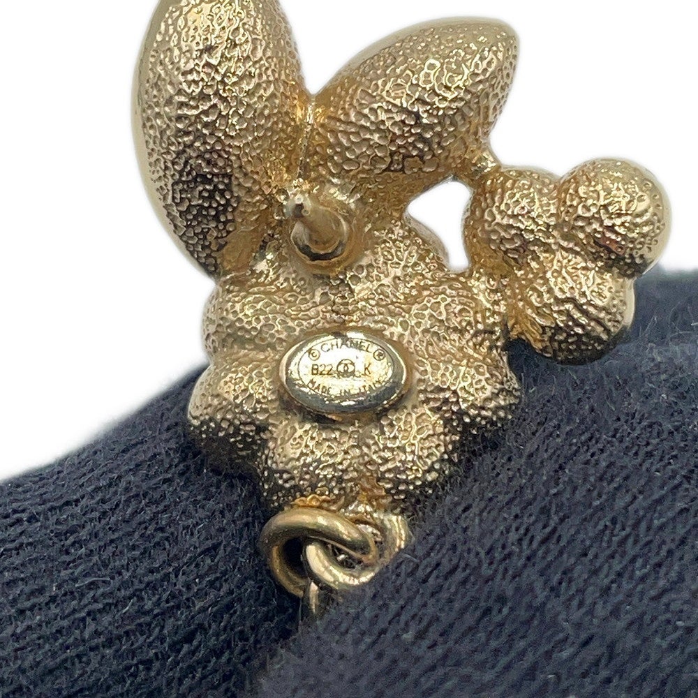 シャネル ピアス ココマーク ビジュー フラワーモチーフ フェイク