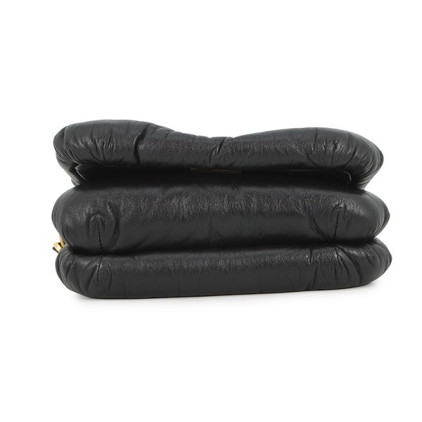 ロエベ ショルダーバッグ ゴヤ パファー ミニ シャイニーナパラムスキン A896W56X01 LOEWE 黒