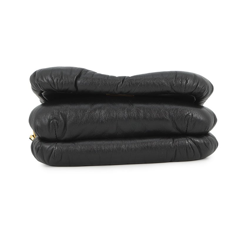 ロエベ ショルダーバッグ ゴヤ パファー ミニ シャイニーナパラムスキン A896W56X01 LOEWE 黒