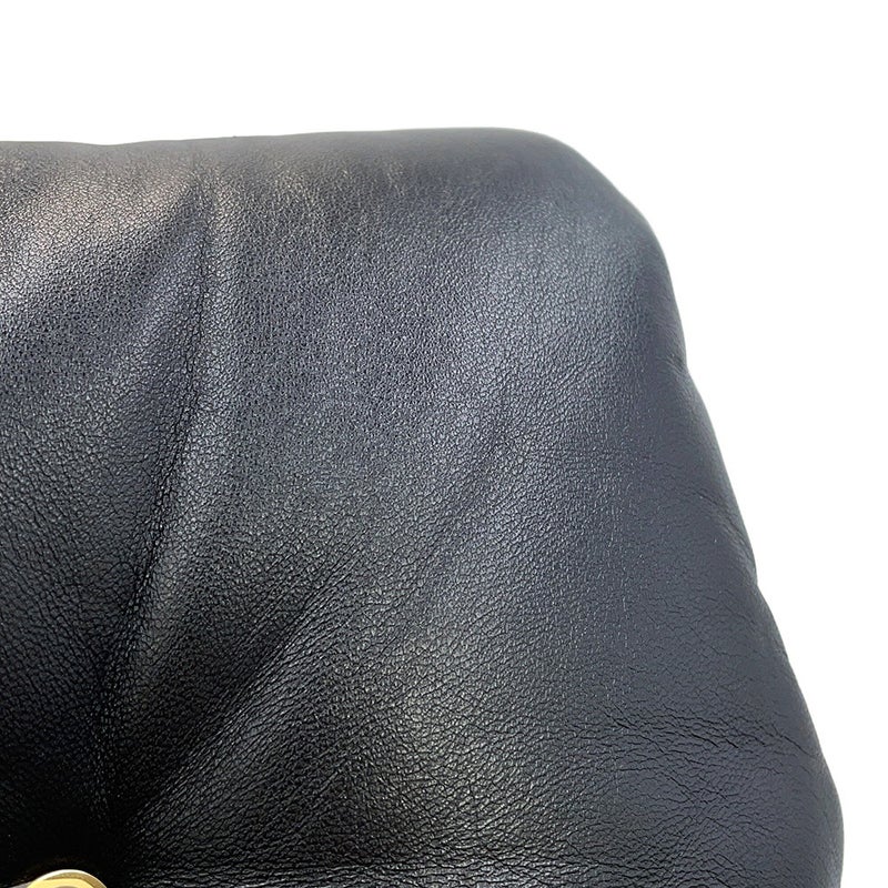 ロエベ ショルダーバッグ ゴヤ パファー ミニ シャイニーナパラムスキン A896W56X01 LOEWE 黒